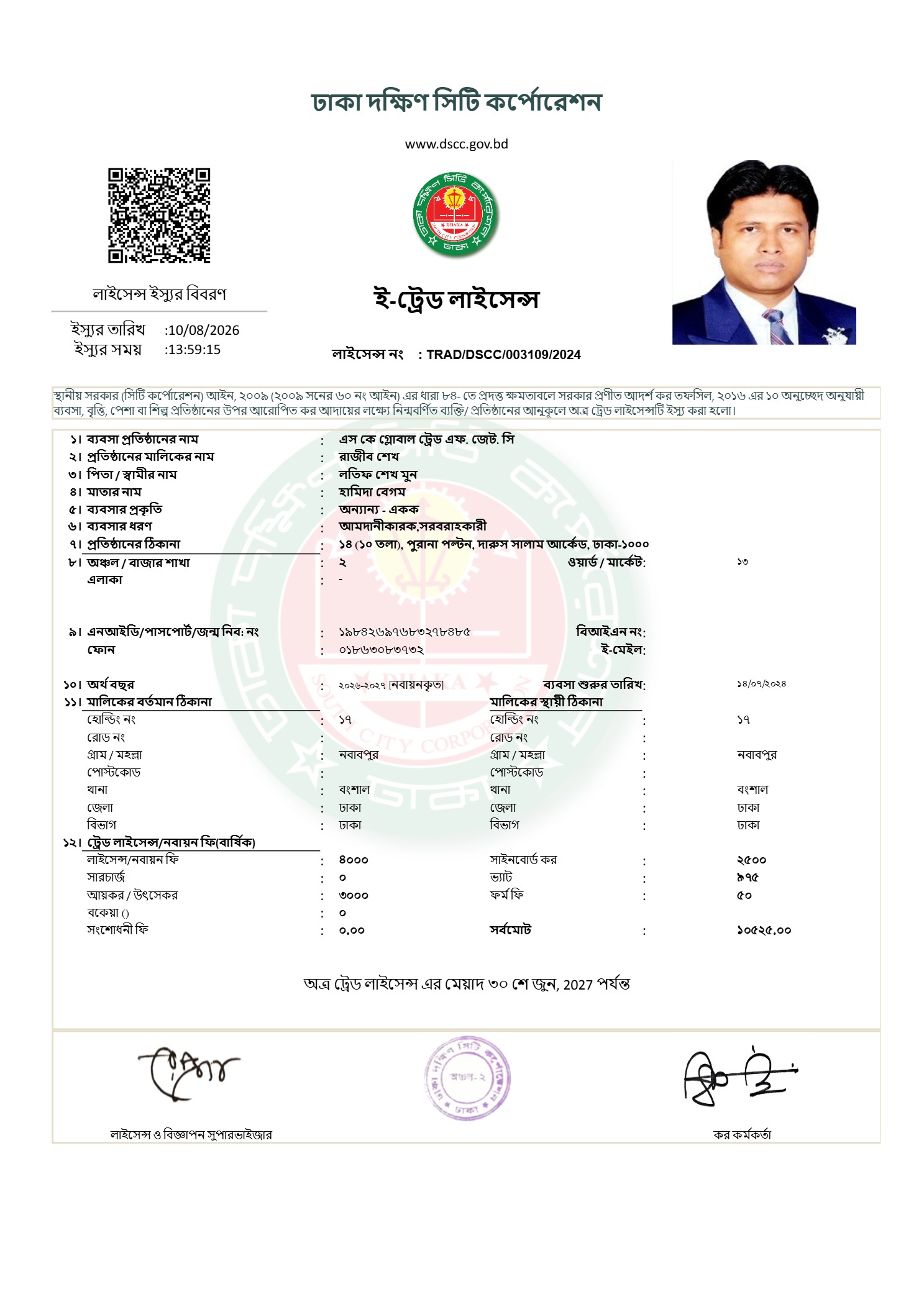 TRADE LICENSE IMPORT PDF 2027